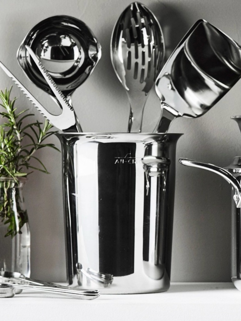 All-Clad Stainless Steel Utensil Holder